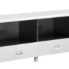 Burkett 2-door Engineered Wood 71-inch TV Stand White High Gloss