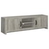 Burke 2-door Engineered Wood 71-inch TV Stand Grey Driftwood