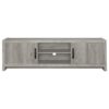 Burke 2-door Engineered Wood 71-inch TV Stand Grey Driftwood