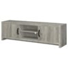 Burke 2-door Engineered Wood 71-inch TV Stand Grey Driftwood