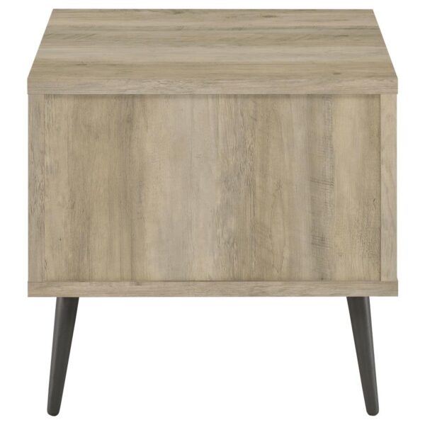 Welsh Square Engineered Wood Side End Table Distressed Pine