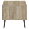Welsh Square Engineered Wood Side End Table Distressed Pine