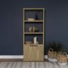 Tabby 3-shelf Engineered Wood Media Tower Mango