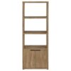 Tabby 3-shelf Engineered Wood Media Tower Mango