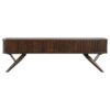 Valna Wood 71-inch TV Stand with Sliding Doors Walnut