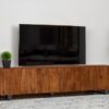 Trask 86-inch Wood TV Stand Media Console Mango Brown