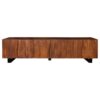 Trask 86-inch Wood TV Stand Media Console Mango Brown