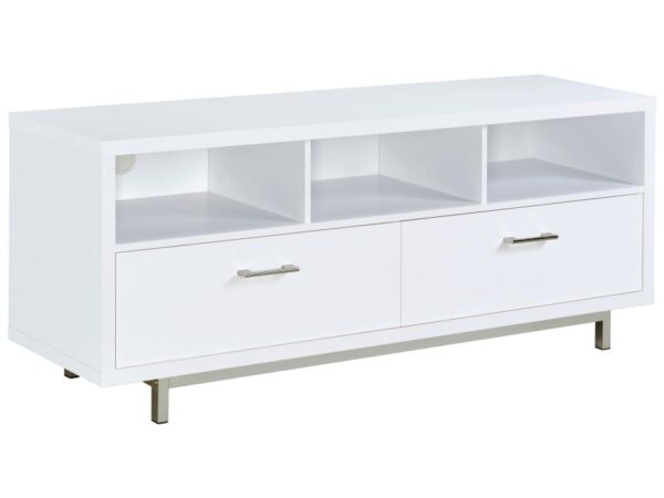 Casey 2-drawer Engineered Wood 60-inch TV Stand White