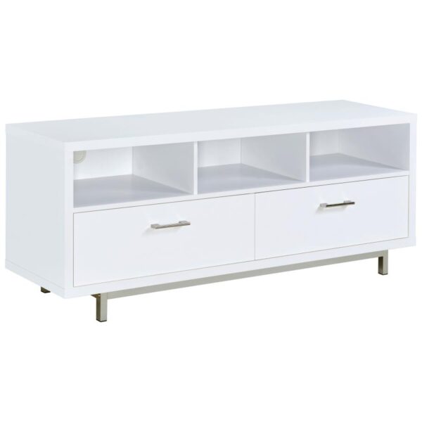 Casey 2-drawer Engineered Wood 60-inch TV Stand White