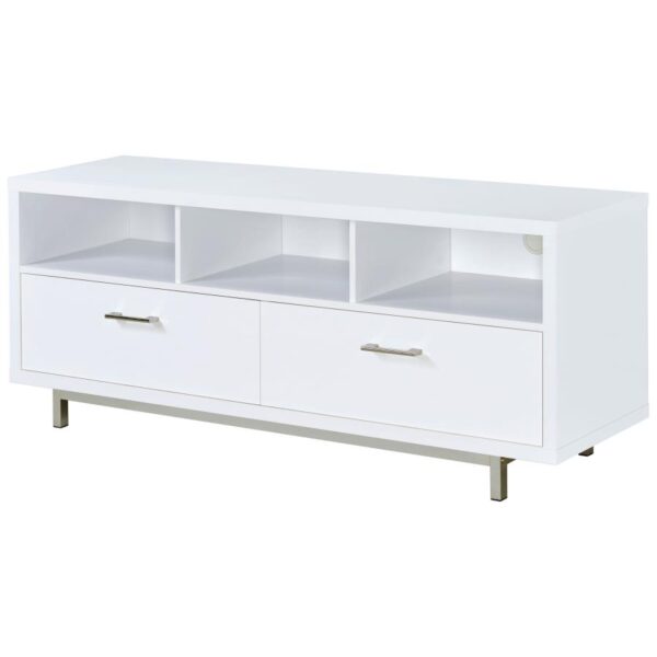 Casey 2-drawer Engineered Wood 60-inch TV Stand White