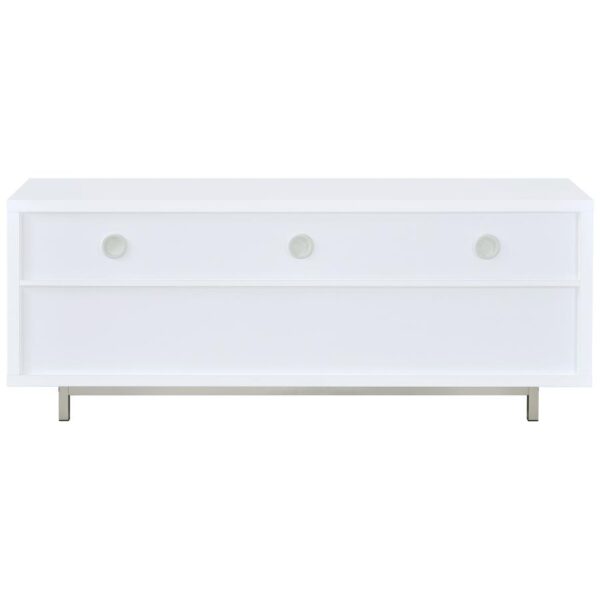 Casey 2-drawer Engineered Wood 60-inch TV Stand White