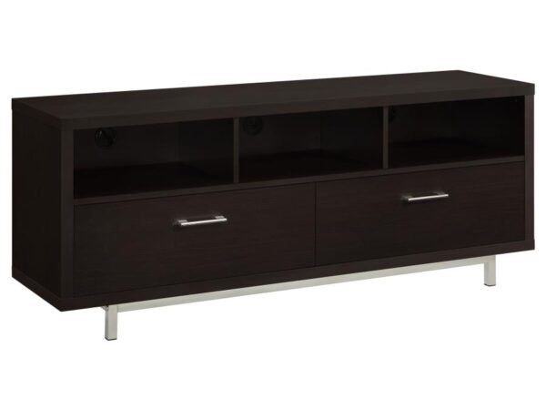 Casey 2-drawer Engineered Wood 60-inch TV Stand Cappuccino