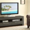 Elkton 2-drawer Engineered Wood 59-inch TV Stand Weathered Grey