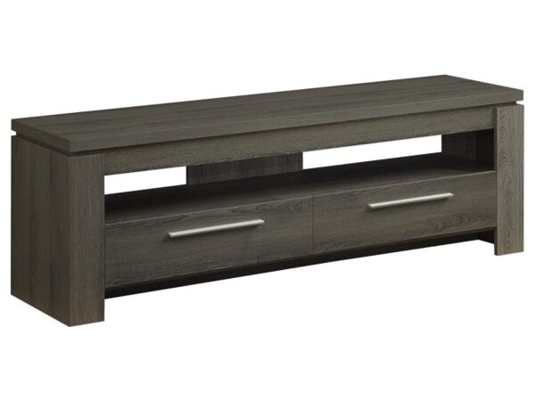 Elkton 2-drawer Engineered Wood 59-inch TV Stand Weathered Grey