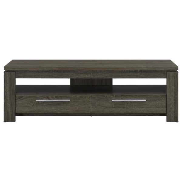Elkton 2-drawer Engineered Wood 59-inch TV Stand Weathered Grey