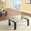 Dyer 2-piece Rectangular Coffee and End Table Set Black