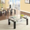 Dyer 3-piece Rectangular Coffee and End Table Set Black