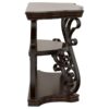Laney Scrollwork Entryway Sofa Console Table Deep Merlot