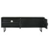 Marsden 2-door Mango Wood 70-inch TV Stand Charcoal Black