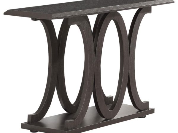 Shelly Engineered Wood Entryway Console Table Cappuccino