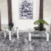 Dyer 2-piece Rectangular Coffee and End Table Set White