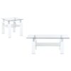 Dyer 2-piece Rectangular Coffee and End Table Set White