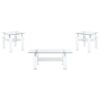 Dyer 3-piece Rectangular Coffee and End Table Set White
