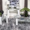 Dyer 1-shelf Rectangular Glass Top Coffee Table White