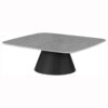 Eason 2-piece Cocktail Coffee Table Set Concrete and Black