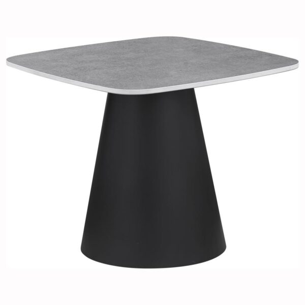 Eason 2-piece Cocktail Coffee Table Set Concrete and Black