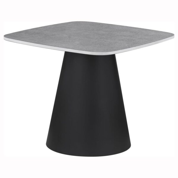 Eason 2-piece Cocktail Coffee Table Set Concrete and Black