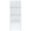 Jude 3-shelf Engineered Wood Media Tower High Gloss White