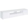 Jude 2-door Engineered Wood 79-inch TV Stand High Gloss White