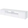 Jude 2-door Engineered Wood 79-inch TV Stand High Gloss White