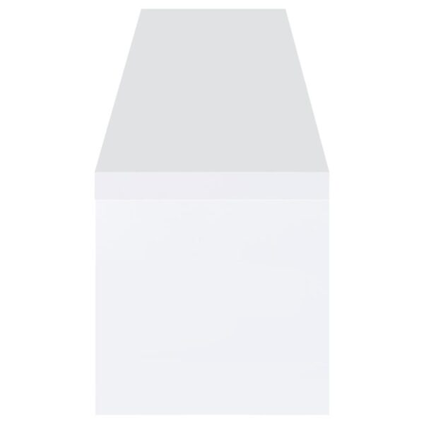 Jude 2-door Engineered Wood 79-inch TV Stand High Gloss White