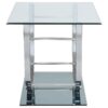 Danville 2-piece Glass Top Coffee and End Table Set Chrome
