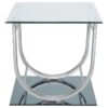 Danville 3-piece Glass Top Coffee and End Table Set Chrome