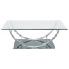 Danville 3-piece Glass Top Coffee and End Table Set Chrome