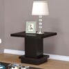 Reston Square Engineered Wood Side End Table Cappuccino