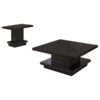 Reston 2-piece Square Coffee and End Table Set Cappuccino
