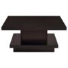 Reston 2-piece Square Coffee and End Table Set Cappuccino