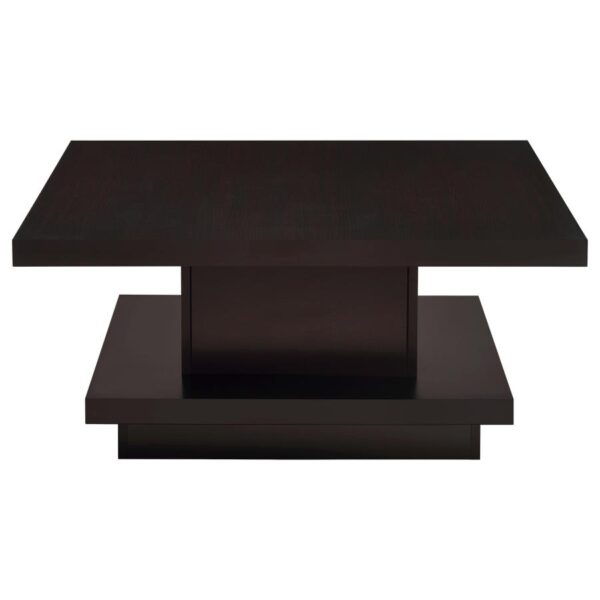 Reston 2-piece Square Coffee and End Table Set Cappuccino