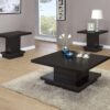 Reston 3-piece Square Coffee and End Table Set Cappuccino