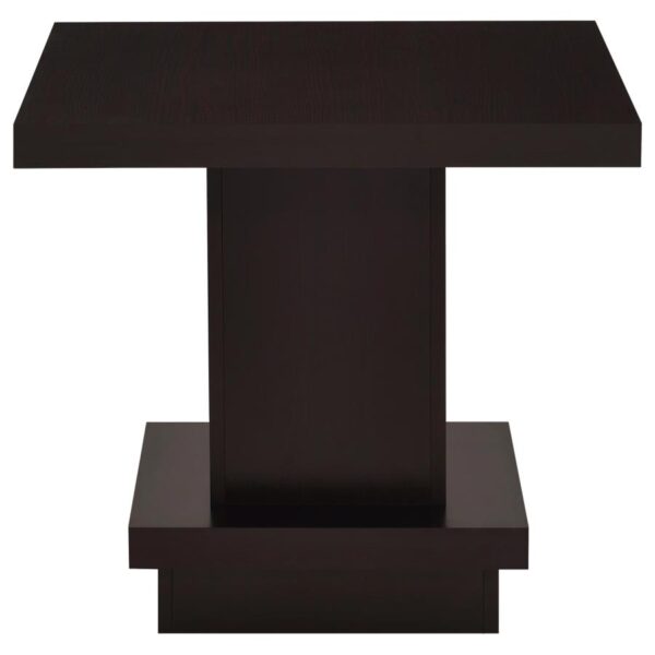 Reston 3-piece Square Coffee and End Table Set Cappuccino
