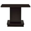 Reston Engineered Wood Pedestal Console Table Cappuccino