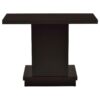 Reston Engineered Wood Pedestal Console Table Cappuccino