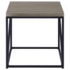 Birdie Square Engineered Wood End Table Sonoma Grey