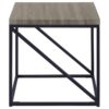 Birdie Square Engineered Wood End Table Sonoma Grey