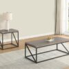 Birdie 2-piece Coffee and End Table Set Sonoma Grey