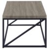 Birdie Rectangular Engineered Wood Coffee Table Sonoma Grey